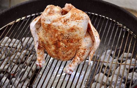 Grill over indirect medium heat , with the lid closed, until the juices run clear and the internal temperature registers 160° to 165°f in the thickest part of the thigh (not. Beer Can Chicken Recipe with Gas, Grill, and Charcoal ...