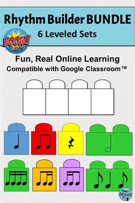 Rhythm Dictation Music Games Boom Cards Bundle Elementary Music