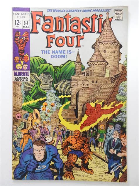 Fantastic Four 84 1969 Vs Dr Doom Beautiful Finevf Condition
