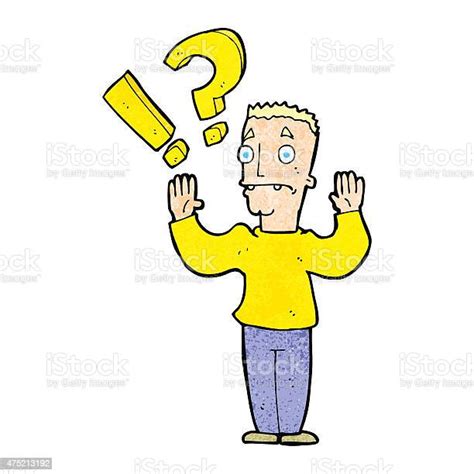 Cartoon Confused Man Stock Illustration Download Image Now Istock