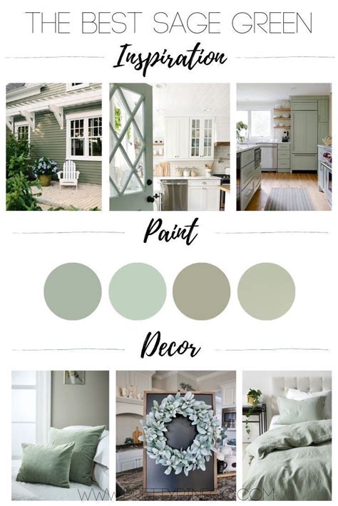 Sage green voile sheer curtain panels drapes 63 inch length with grommet for living room girls kids room bedroom 2 panels 38 x 63 inches long sage botanical boho bathroom decor wall art, sage green decor for bedroom|office, minimalist eucalyptus leaves watercolor art prints, set of 4. The Best Sage Green Paint, Inspiration and Decor | Green ...