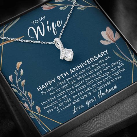 9 Year Anniversary Gift for Wife 9th Anniversary Gifts 9 - Etsy