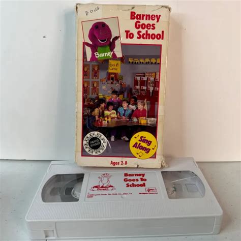 Barney And Backyard Gang Goes To School Vhs 1990 Sing Along Songs 32