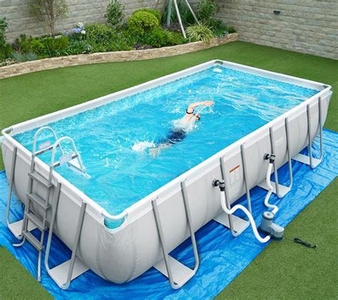 56441 Above Ground Power Steel Frame Swimming Pools China Swimming