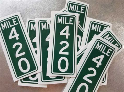 99 Mile 420 Sticker