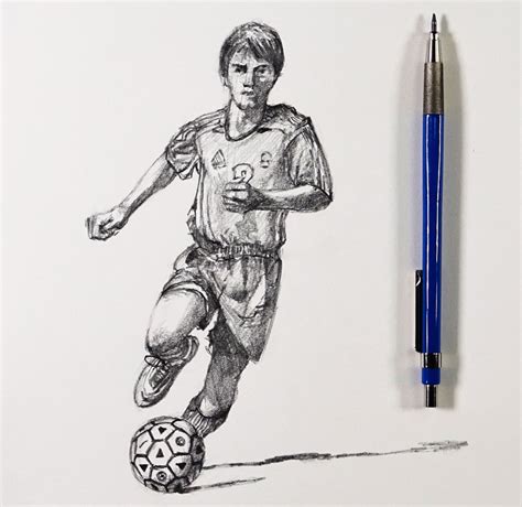 How To Sketch A Soccer Player 30 Minute Drawing Exercise Images And