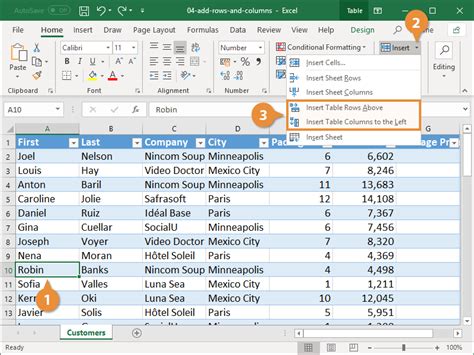 How To Add A Row Or Column To A Table In Excel Customguide 2023