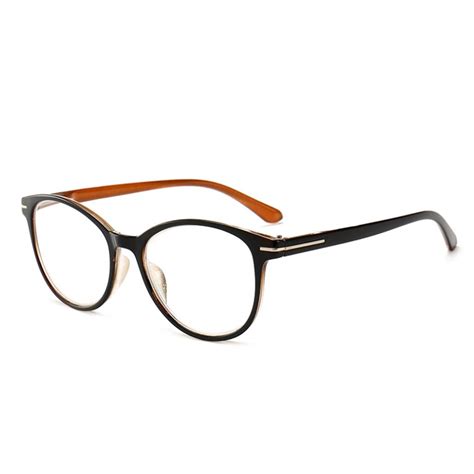 Rayzeda Unisex Reading Glasses Trendy Optical Lens Glasses Round Frame Health