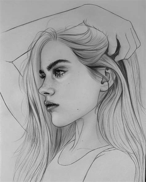 Amazing Sketch Artsy Artist Pen Pencil Girl Beautiful Drawing