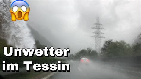 Besonders betroffen war die gegend um lugano. Unwetter/Storm im Tessin//Überall Wasserfälle - YouTube