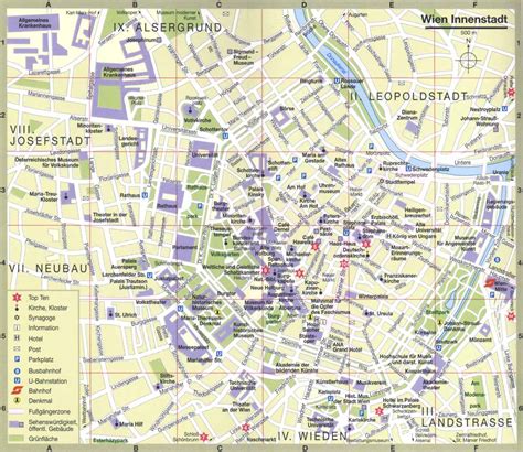 Tourist Map Of Vienna Full Size Ex