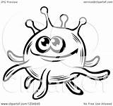 Amoeba Clipart Monster Happy Vector Illustration Royalty Tradition Sm Getdrawings Drawing sketch template