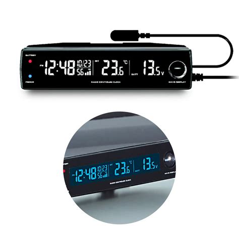 【楽天市場】セイワ セイワ Seiwa 車用 デジタル時計 電圧サーモ電波クロック Wa81 電波 ブルーledバックライト 価格比較