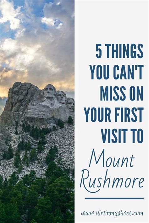 Mount Rushmore With The Text 5 Things You Cant Miss On Your First