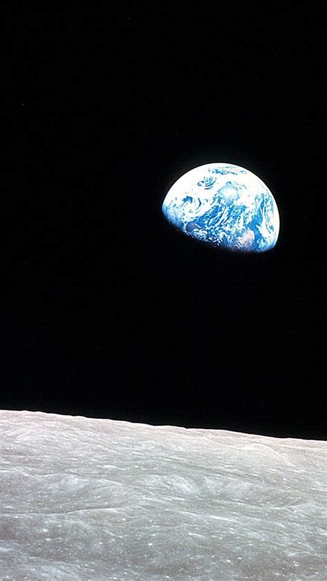 Download Earth Seen From The Moon Iphone Wallpaper By Sarahknapp