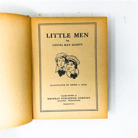 Little Men By Louisa M Alcott Rare 1940 Edition Etsy