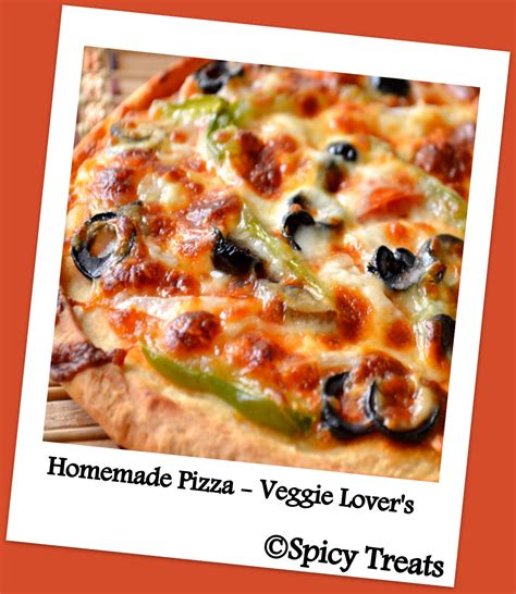 Prueba nuestras deliciosas pizzas a domicilio o para llevar. Spicy Treats: Homemade Pizza (with Wheat Crust) - Veggie Lover's