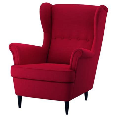 Great savings & free delivery / collection on many items. STRANDMON Armchair - Nordvalla red - IKEA