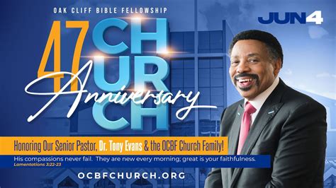 Join Us In Celebrating The 47th Anniversary Of Oak Cliff Bible Fellowship Youtube