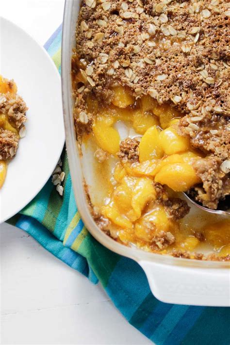 Animals, history, traveling and more. Easy Peach Crisp with Oats | Plant-Based Cooking