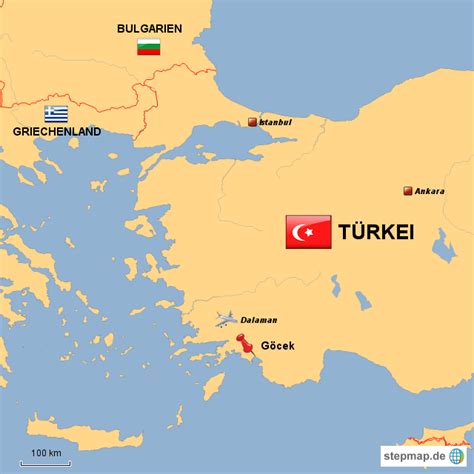 Stepmap Türkei Göcek Landkarte Für Türkei