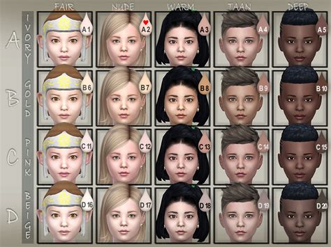 The Sims 4 Custom Skin Tones Caqwejoin