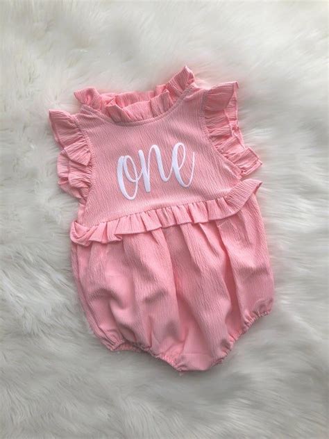 Baby Girl First Birthday Outfit Baby Girl First Birthday Bodysuit