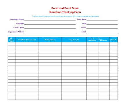 Donor Database Excel Template