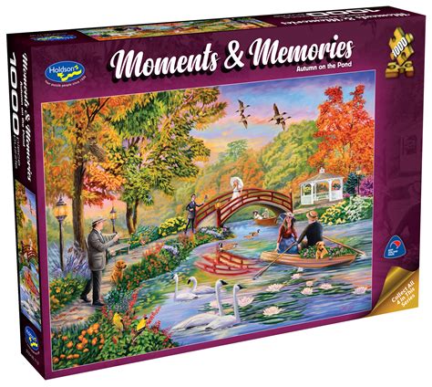 Holdson 1000 Piece Puzzle Autumn On The Pond Board Game At