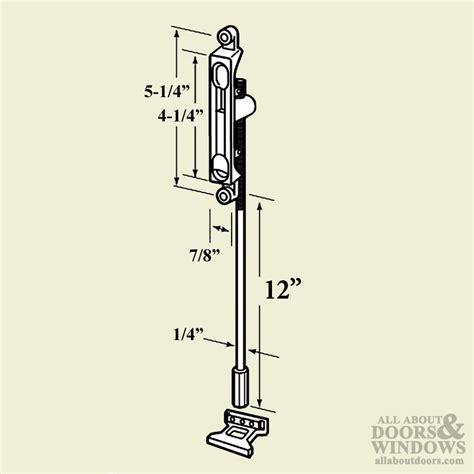 Flush Bolt 11 Inch 14bs Commercial Doors Hardware Aluminum