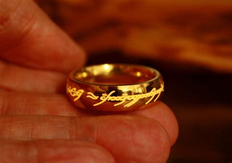 Rose Gold One Ring Glow In The Dark Lord Of The Rings Stainless