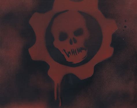 Gears Of War Stencil By Level27coffinkid On Deviantart