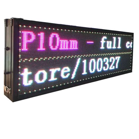 P10 Double Sided Full Color Rgb Led Sign Outdoor Scroll Led Display