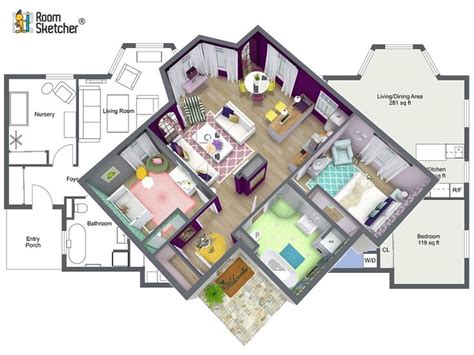Create Professional Interior Design Floor Plans With Roomsketcher Its