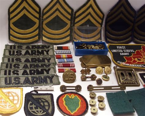 Korean War Army Patches Ribbons Buttons Chevrons Etc Lot Etsy