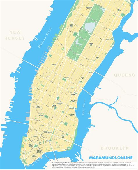Lista Foto Mapa De Nueva York Con Nombres Lleno