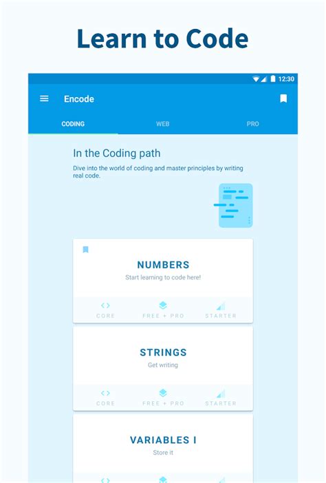 It's the best coding app android 2021. Encode: Learn to Code - Android Apps on Google Play