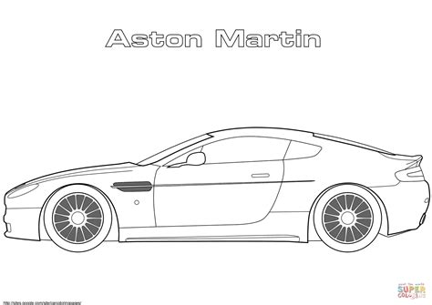 Aston Martin coloring page | Free Printable Coloring Pages