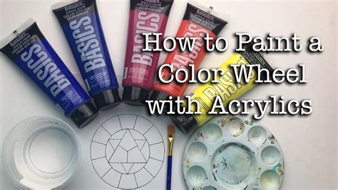 How To Paint A Color Wheel With Acrylics Youtube