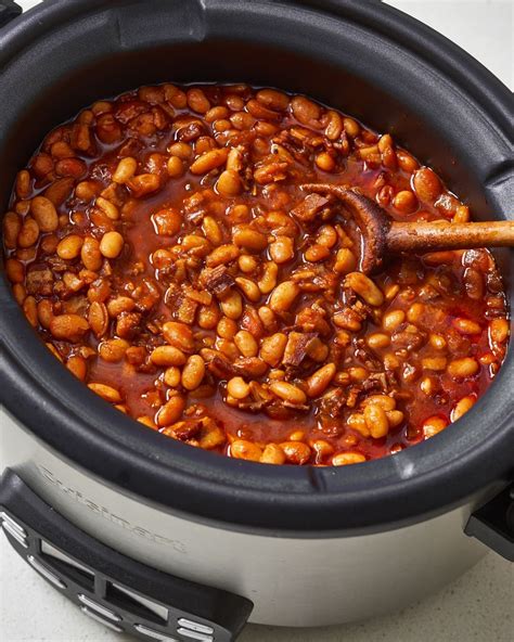 The Best Baked Beans Are Made In Your Slow Cooker Recipe Best Baked
