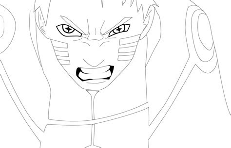 Naruto In Six Paths Sage Mode Coloring Page Free Printable Coloring