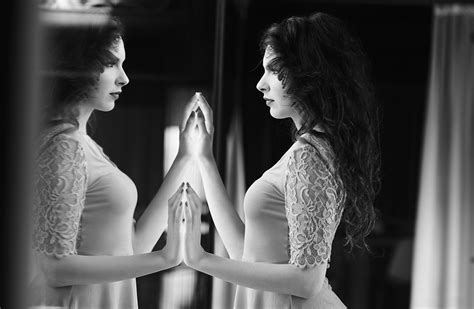 Wallpaper Women Model Long Hair Reflection Dress Mirror Fashion Person Woman Bride