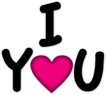 I Love You With Heart Clip Art