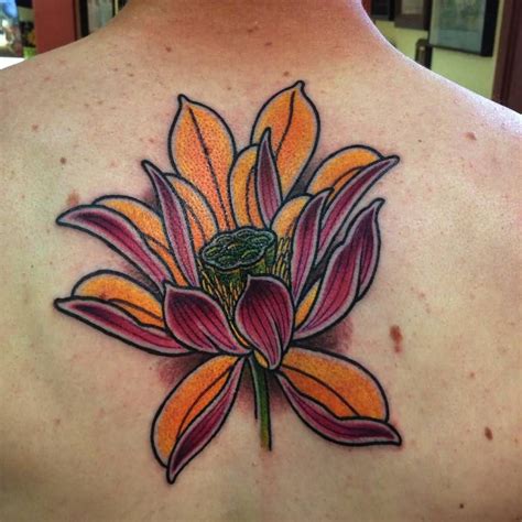 Flower tattoo japanese sketch for work flower tattoo more tattoos flower tattoo hearts blossom flower tattoo. Cool Japanese Lotus Flower Tattoo On Man Upper Back ...
