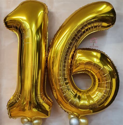 Helium Filled Number Balloon 34 Pink Tree Parties Birthday