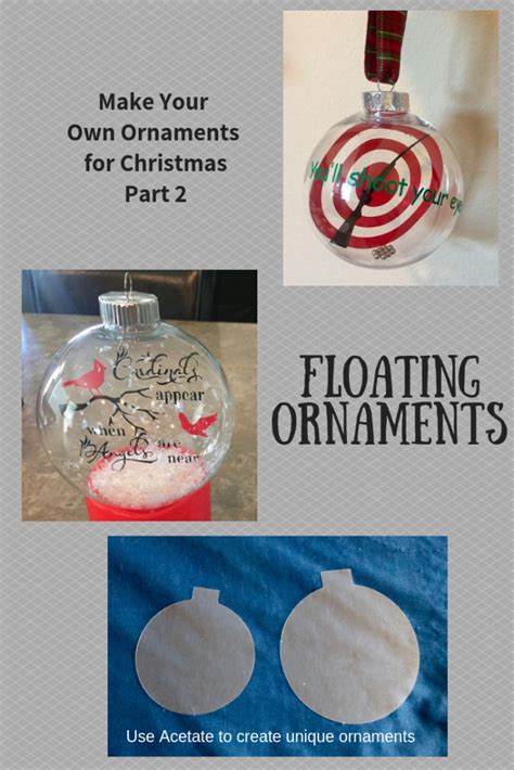Make Your Own Christmas Ornaments 2 Floating Ornaments Floating