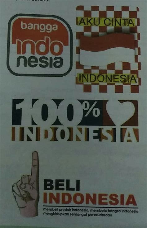 Contoh Gambar Poster Cinta Produk Indonesia