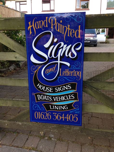Hand Written Sign Painting Lettering Painted Signs Hand Painted