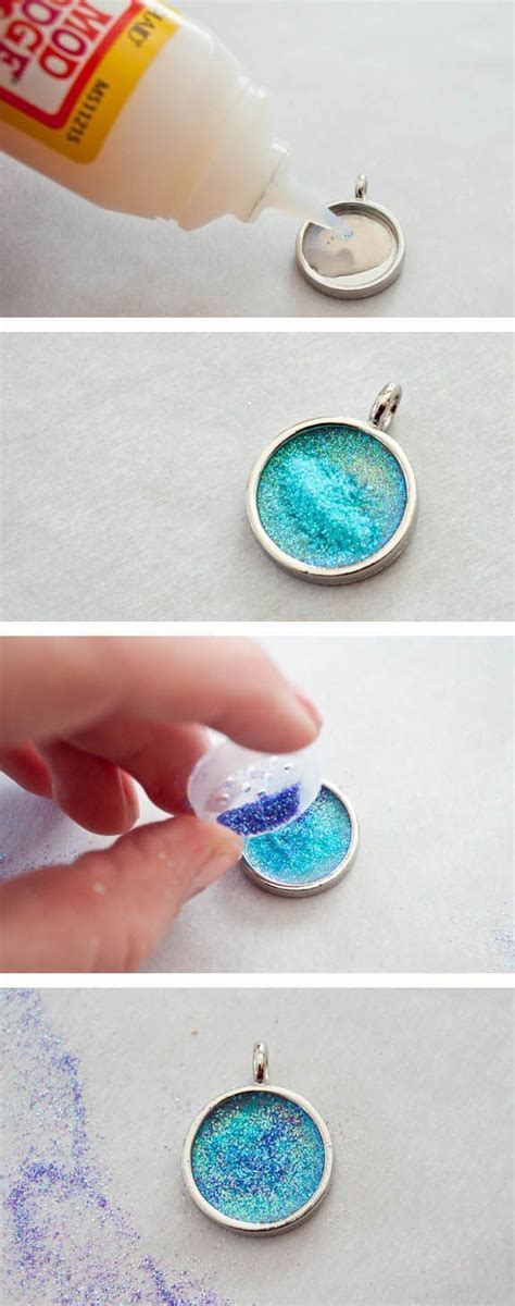 Make Your Own Glitter Necklace Its So Easy And Costs Less Than A Cup