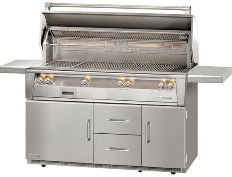 Get grilling, and maximize your backyard storage space, with outdoor kitchen cabinets in stainless steel. Alfresco™ ALXE Series 56" Freestanding Grill-Stainless ...